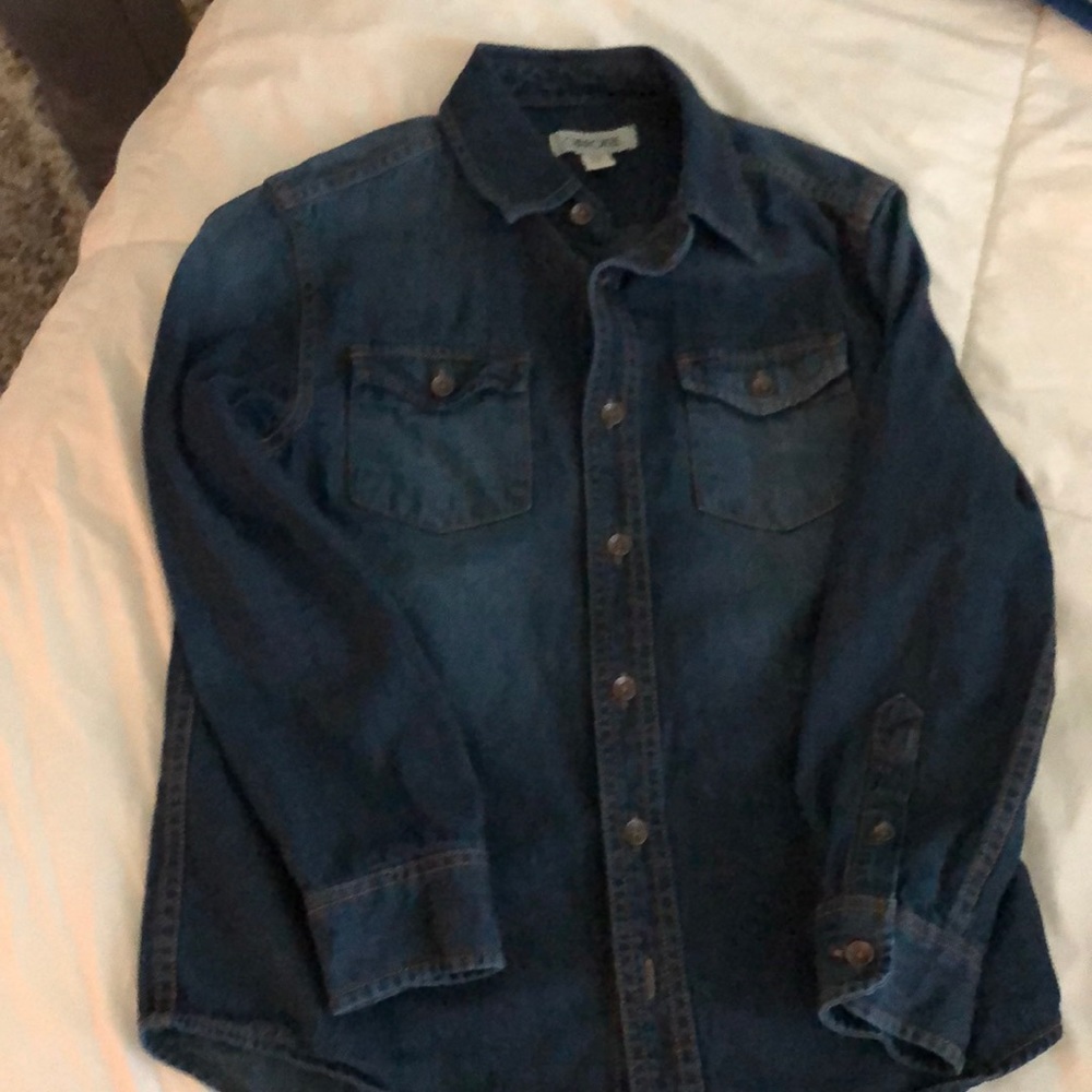 Boys jean button up